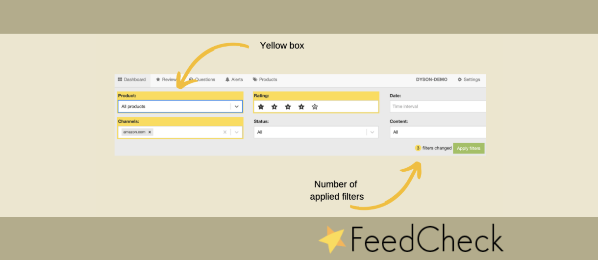 FeedCheck filters functionality journey: Three new features
