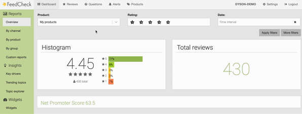 How the clear button function on our review monitoring app