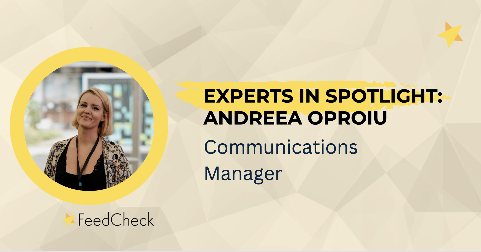 Experts in Spotlight: Andreea Oproiu – Communications Manager
