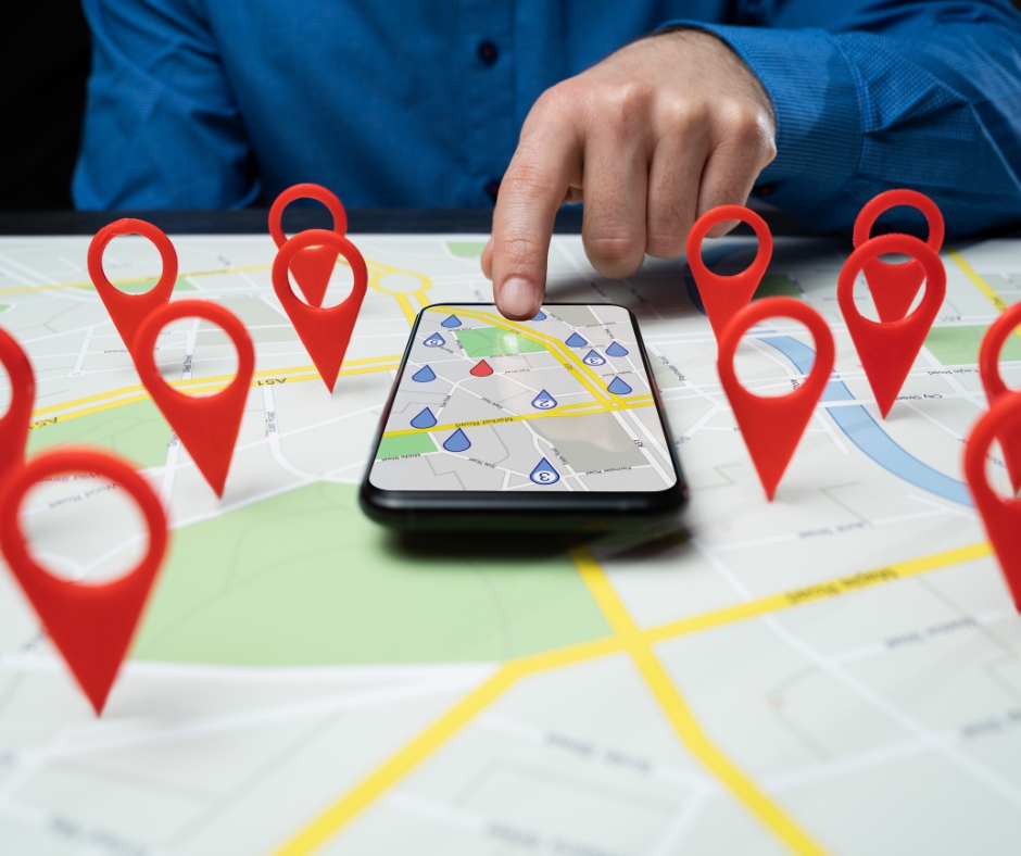 image showing someone looking on google maps