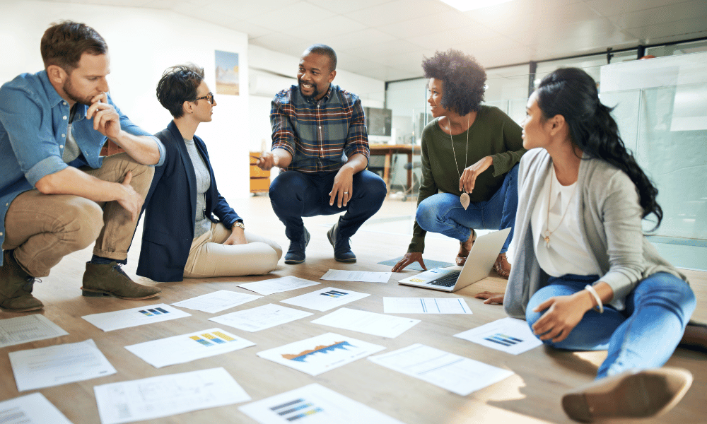 people working together on a project